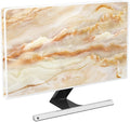 Baocicco Abstract Waterproof TV Screen Cover with Marble Design Aesthetic Television Covers for Xmas Decoration Anti-Static Dustproof Protective Cover for LED LCD OLED TVs 70 Inch
