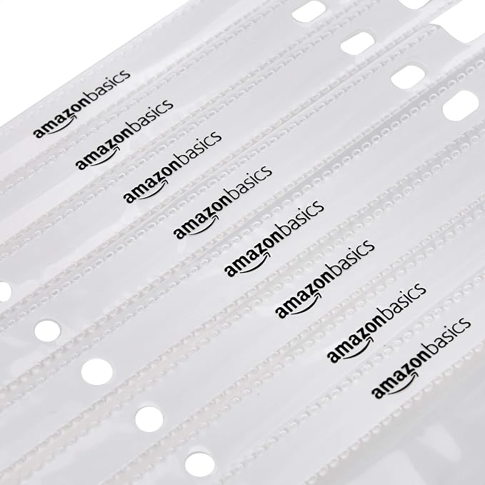Amazon Basics Heavy Duty Sheet Protectors for 3 Ring Binder, Top Loading, 8.5 x 11 inch Letter Size, Clear, 100-Pack
