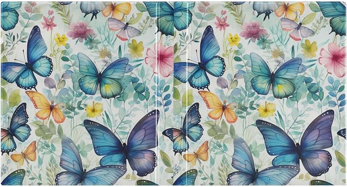 3 Ring Binder, Butterfly Floral File Folder Holds 200 Sheets File Storage for Women Men School Office Supplie