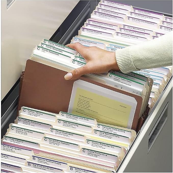 Smead File Pocket with Fully-Lined Gusset, Straight-Cut Tab, 5-1/4" Expansion, Letter Size, Redrope, 10 per Box (73274)