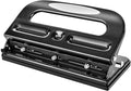 Amazon Basics Semi-Adjustable 3-Hole Punch, 30 Sheet Capacity, Black