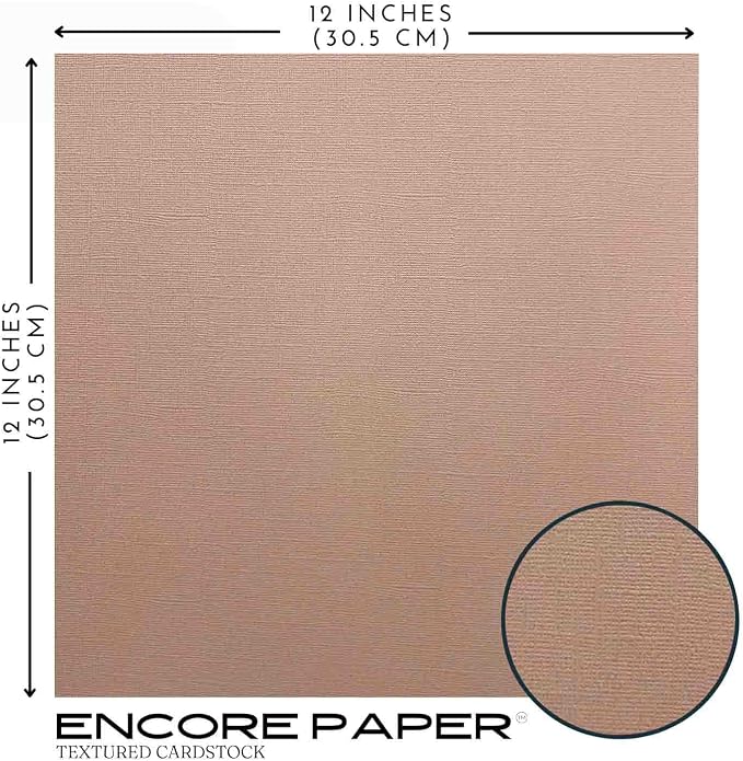 DRIFTWOOD—12x12 Textured Cardstock | 80lb Textured Brown/Tan Scrapbook Paper | Premium Cardstock for Cricut Cutting | 25 Sheets