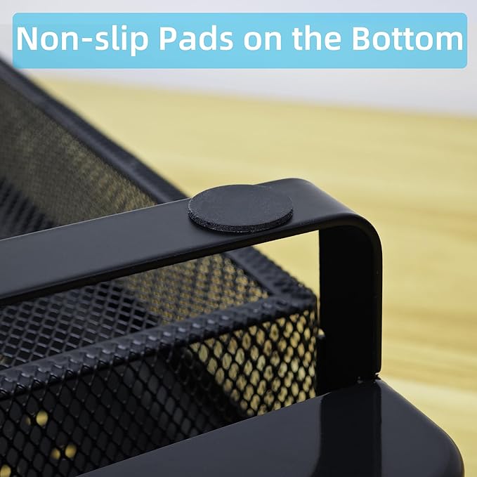 Monitor Stand Riser, Metal Laptop Stand, VMMR01-WDB