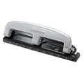 Bostitch Office inPRESS 12 Reduced Effort Three-Hole Punch, Silver/Black (2101)