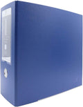 3-Ring Premium High-Capacity Binder - Navy, 5.5" Spine, by Bindertek | 900 Sheet Capacity, 4" D-Rings, Linen-Textured Covers, Steel Reinforced Edges, Spine Label Included