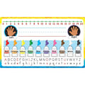 Really Good Stuff Primary On-the-Go Desktop Nameplates, 24-Pack | Ages 5+, Kindergarten+, Self-Adhesive Vinyl with Left/Right Directions, Alphabet, Colors and Number Line