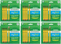 Ticonderoga My First Half-Size Wooden Pencils, 12 Pencils/Pack, 6 Packs | Large Triangle-Barrel Pre-Sharpened #2 (HB) Short 4.5" Yellow Pencils with Erasers, X33012