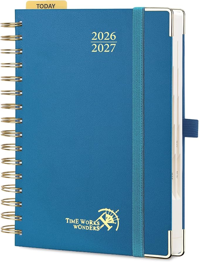 POPRUN 2026-2027 Daily Planner One Page Per Day, 5.75" x 8.5", Day Planner