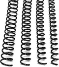 Binditek Plastic Spiral Binding Coils, Multi Size 4:1 Pitch, Black 100 Pack | Multi Size (6mm, 8mm, 10mm, 12mm) (1/4", 5/16", 3/8", 1/2"), 48 Loops, for Letter-Size School and Office Projects