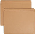 Smead File Folder, Reinforced Straight-Cut Tab, Letter Size, Kraft, 100 Per Box (10710)