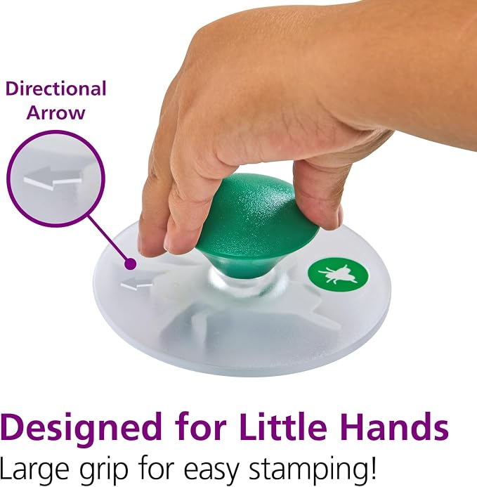 Colorations BUGST Easy-Grip Stampers, Bug Story (Pack of 12)