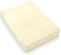 Handmade Lokta Card Stock 5x7 Inch Deckle Edge Paper (50 Sheets) | Kathmandu Valley Co. tree-free cardstock, decorative DIY invitations, junk journal, vintage stationery, made in Nepal