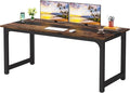 LITTLE TREE 70.8 Inch Large Executive Office Desk, Simple Computer Workstation with 31.5 inch Wide Desktop for Home Office