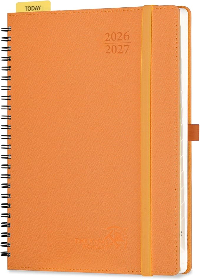 POPRUN Weekly Planner 2026-2027, 6.75" x 8.75" Academic Year Calendar Book