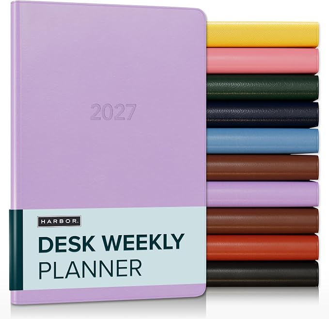 Harbor Desk Weekly Monthly Planner 2026-2027 Cambridge Lavender