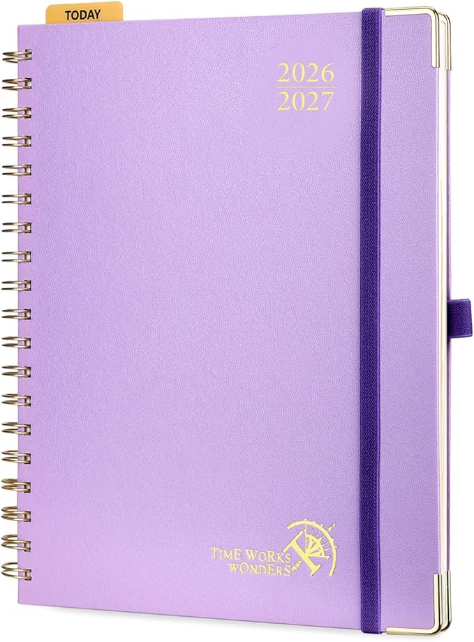 POPRUN 2026-2027 Weekly Planner 10" x 8"Weekly and Monthly Planner Calendar