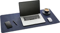 Gallaway Leather Desk Mat,Desk Writing Pad - Office Desk Pad, Large 36" x 17" Navy Blue, Desk Mats on Top of Desks, Gift Ready Elegant Computer Desk Mat Desk Cover Desk Pad Protector PU Leather