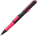 Pentel Quick Click Pop Mechanical Pencil, (0.7mm) Medium 2B Lead, Black Barrel W/Pink Trim Box of 12 (PD217AP)