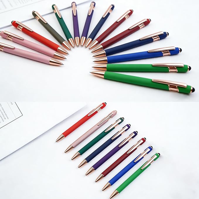 10pcs Inspirational Quotes Rose Gold Pens Set Fashion Design Novelty Pens Funny Rose Gold Office Decor Cute Office Supplies Ideal Gifts for Coworkers,Nurse and Girlfriend