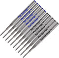 10 Pack, Pen Savings Ballpoint Pen Refills Compatible with Montblanc Twist Style Ballpoint Pens, Medium Point (Bulk Packed) (Assorted)