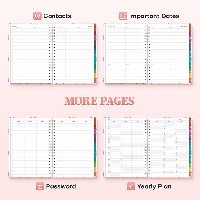 Planner 2026-2027 Weekly & Monthly Academic Planner, 7.4" x 10.2"