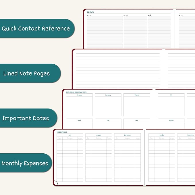 BEZEND 2027 Planner Weekly and Monthly, Daily Calendar Book (9"x5.5")