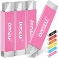 DIYSELF Utility Knife | Box Cutters | Set of 12 | Retractable Blade | All Metal Sheath | 12 Utility Knives included | Box Cutter Small | Paper Knife | Letter Openers (Pink)