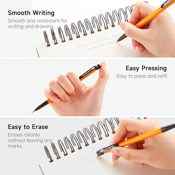 Shuttle Art 480 Pack Mechanical Pencils Bulk, 0.7mm HB #2 Lead Pencils