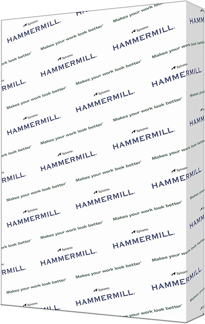 Hammermill Cardstock, Premium Color Copy, 60 lb, 18 x 12-100 Bright, Made in the USA Card Stock, 120040R - 1 Pack (250 Sheets)