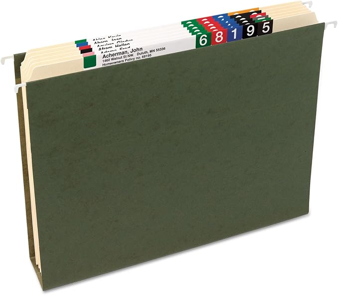 Smead Box Bottom Hanging File Folder, 1" Expansion, Letter Size, 25 per Box (64239)