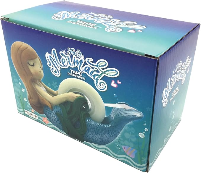 Streamline Imagined Cute Mermaid Tape Dispenser