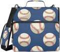 ALAZA Zipper Binder 3 Ring Baseball Sport Binder Organizer with Zipper and Shoulder Strap Large Capacity Multi-Pocket Trapper Keeper File Folder for Office Supplies