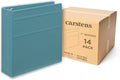 Carstens 3-Inch Heavy Duty 3-Ring Binder - Side Opening, Powder Blue, Durable Plastic, Precision No-Gap Rings, Waterproof Cover, No Pockets, Holds 400 US Letter Sheets, BPA-Free, Made in USA (1744-3R)
