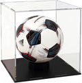 Acrylic Display Case 10x10x10 Inch, Clear Collectible Display Box with Matte Black Base, Dustproof Showcase for Figures, Models, Sports Memorabilia – Easy Self Assembly