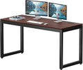 SHW 55-Inch Commercial-Grade Office Computer Desk, Cherry | 10-Year Limited Warranty