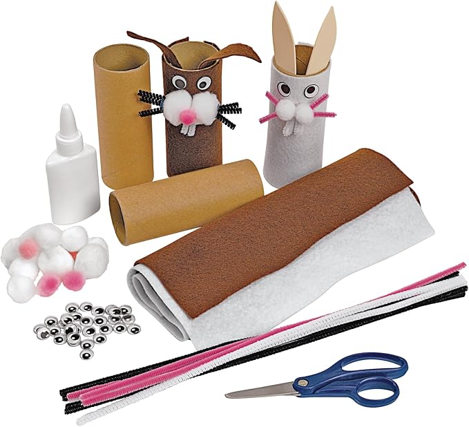 Colorations Recycled Craft Rolls, Set of 24, Sturdy Cardboard Tubes | Ages 4+, PreK+, Set of 24, Arts & Crafts, Great 3D Structures, STEAM