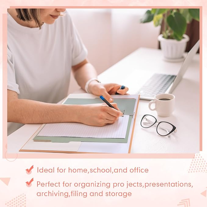 Ctosree 5 Sets 1 Inch Heavy Duty 3 Ring Binder with 2 Pockets with 5 Tab Dividers 8.5 x 11 Inch Plastic Film and File Folder Labels for Letter Size Paper Office Home Supplies(Pastel Color)