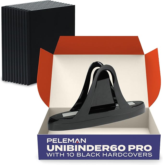 Unibind60 Pro Thermal Binding Machine Plus 10 Hardcovers for Offices & Pitch Decks | No Warm-Up Needed | Fast and Easy Binding with a Professional Finish