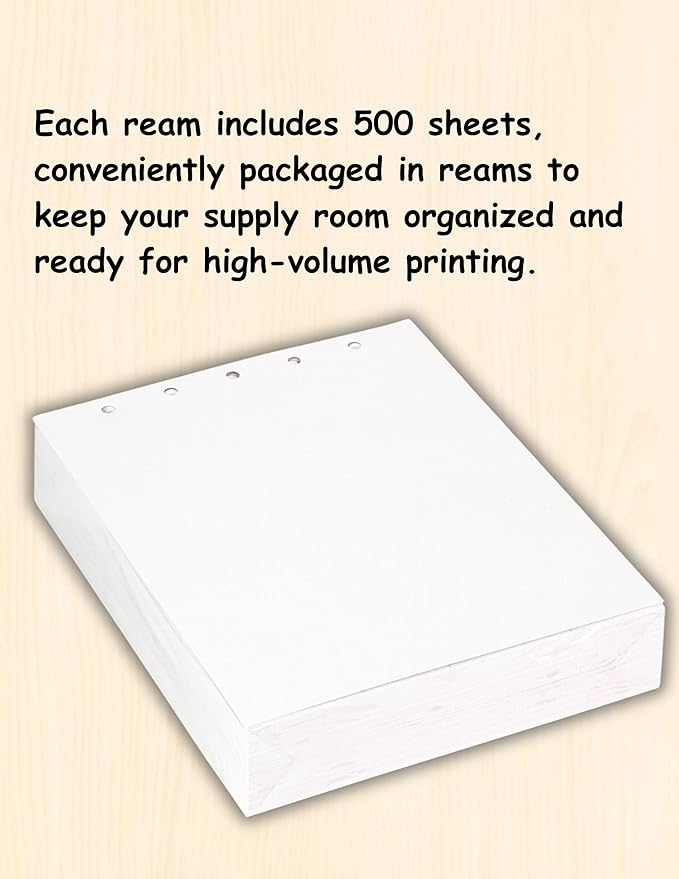 Limited Papers(TM) Writing and Copy Paper, Variation of Colors 8.5" x 11", 5 Hole Top-Punched, 20 Pound Text, 500 Sheets Per Ream. (2500, Grey)