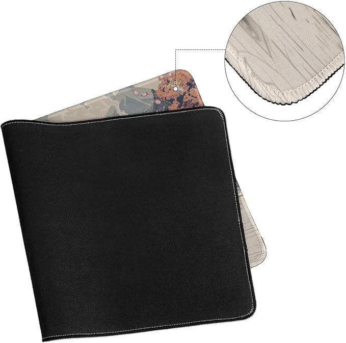 Japanese Black Cool Sport Car Mouse Pad Large Gaming JDM Rx7 Mousepad Desk Pad for Keyboard and Mouse Non-Slip Rubber Base Office Desk Accessories 23.6" X 11.8"