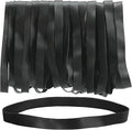 LotFancy Large Rubber Bands, 30Pcs Size #107 Big Wide Elastic Bands, Heavy Duty Black Long Rubber Bands for Office Supplies