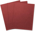 Binditek 13 Mil Paper Binding Covers, 8.5 x11 Inches, Red, 100 Pack | Grain-Texture, 8.5" x 11" Letter Size, 250 GSM, 90 lb, Square Corners, Unpunched, for Business, School Projects