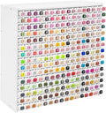 mumisuto Art Marker Storage Rack, Marker Storage Organizer Marker Pen Organizer Holder Hold 240 Markers Marker Holder Organizer with Divider for Pens Colored Pencils Art Brushes (240 Markers)