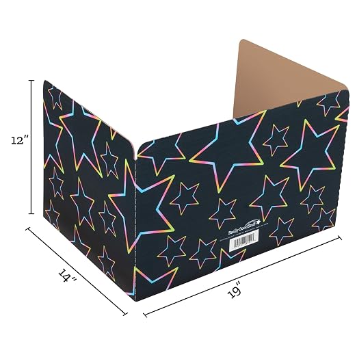Really Good Stuff Neon Pop Privacy Shields, Set of 12, Ages 4+, PreK+