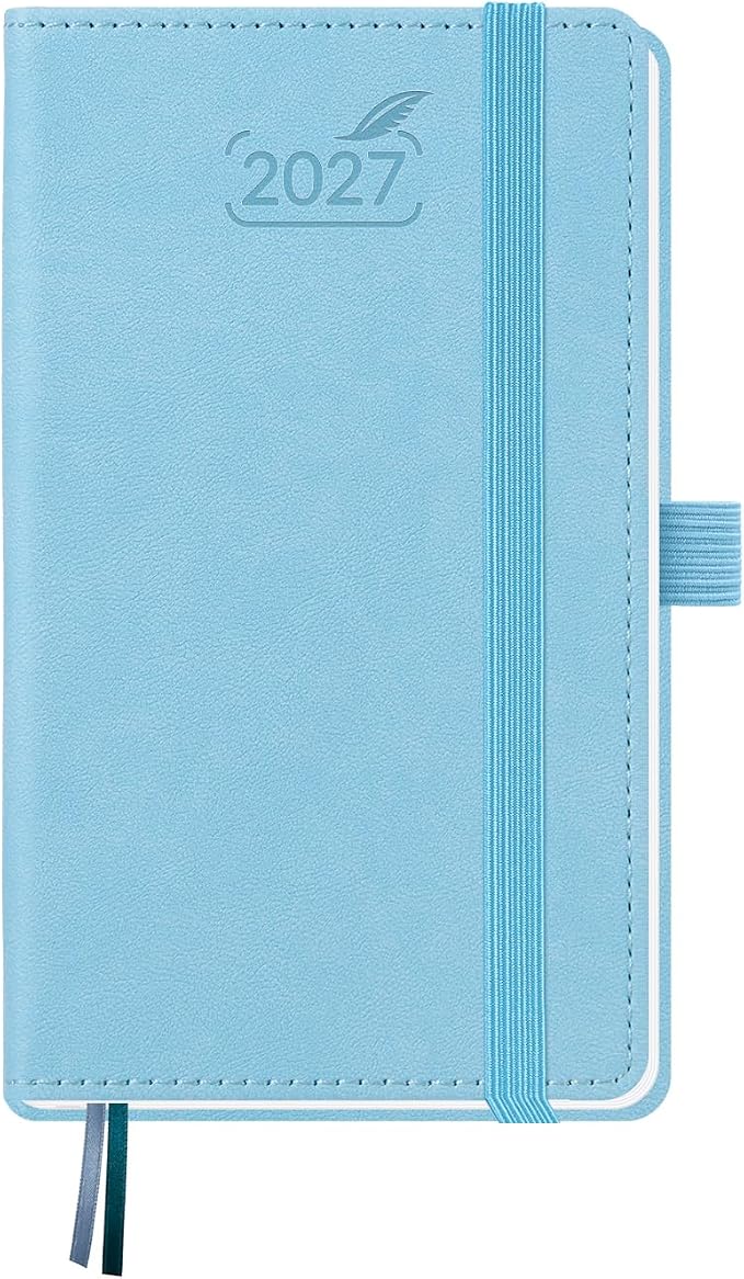 BEZEND Pocket Calendar 2027, Weekly Monthly Planner for Purse (3.5" x 6")