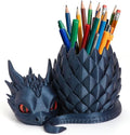 3D Printed Dragon Pencil Holder for Desk, Removable Dragon Egg Pen Holder, Cute Pencil Cup Desk Organizer for Pens, Pencils, Paper Clips, Makeup Brushes, Fantasy Desk Decor Gift for Kids