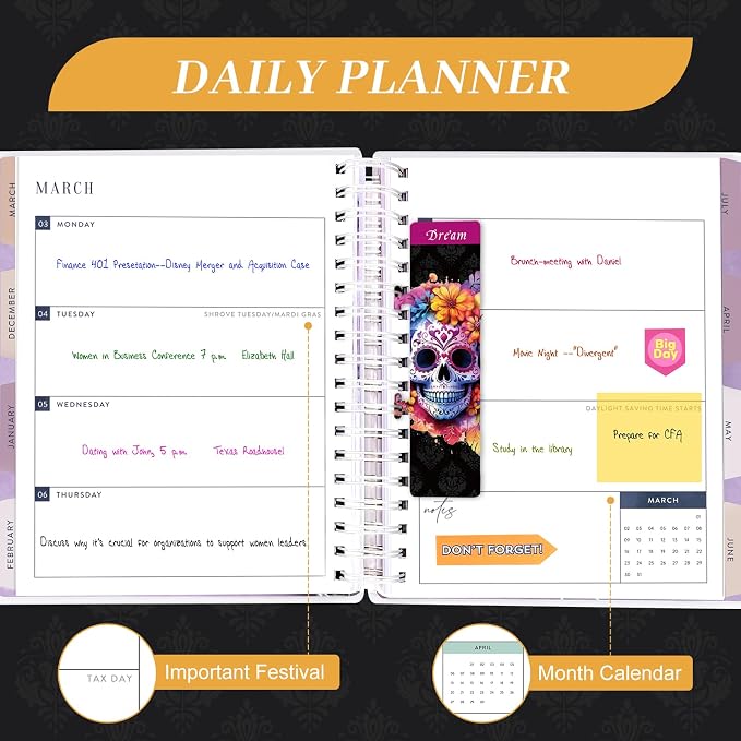 Arundhati Planner 2026-2027, 18 Months Large Daily Weekly Monthly Organizer