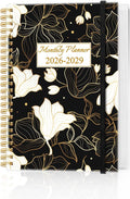 2026-2029 Monthly Planner - 36 Month PLanner Calendar from July 2026 to June 2029, 3 Year Planner 2026-2029 with Flexible Cover, Inner Pocket, Perfect for Home | School | Office, 5.8" x 8.5", White Gold Flower