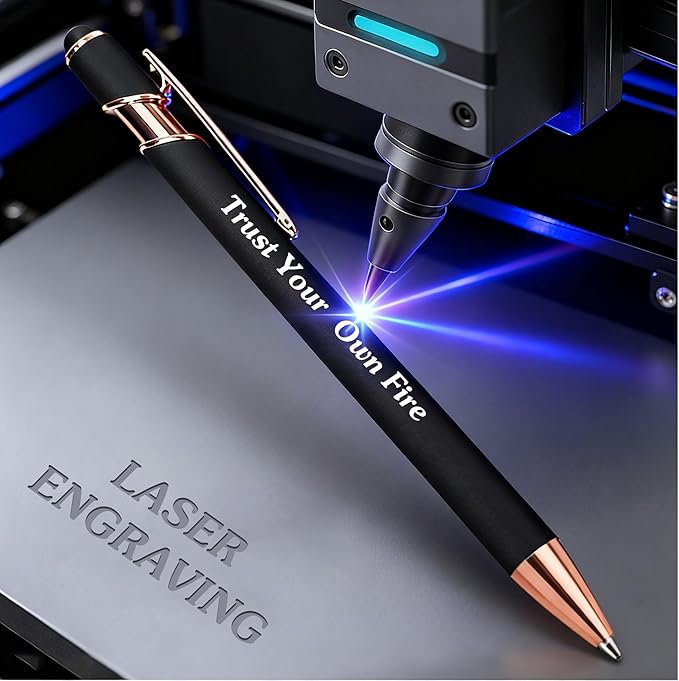 CRME Bulk Custom Pens Personalized Customized Engraved Writing Pen with Name Logo Soft Grip Ball Point Pen for Men Women Smooth Writing Black Ink for Business School Office Supplies Dark Green Pens