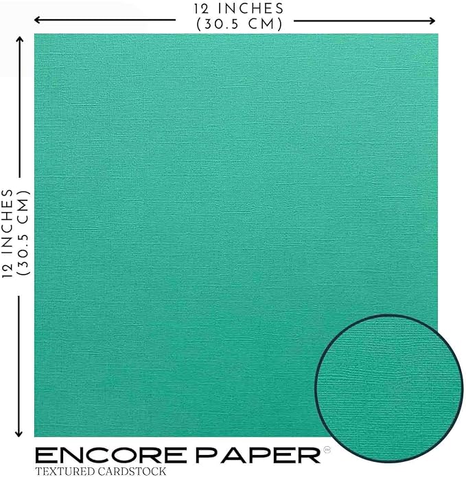 TROPICAL SPLASH—12x12 Textured Cardstock | 80lb Textured Green Scrapbook Paper | Premium Cardstock for Cricut Cutting | 25 Sheets